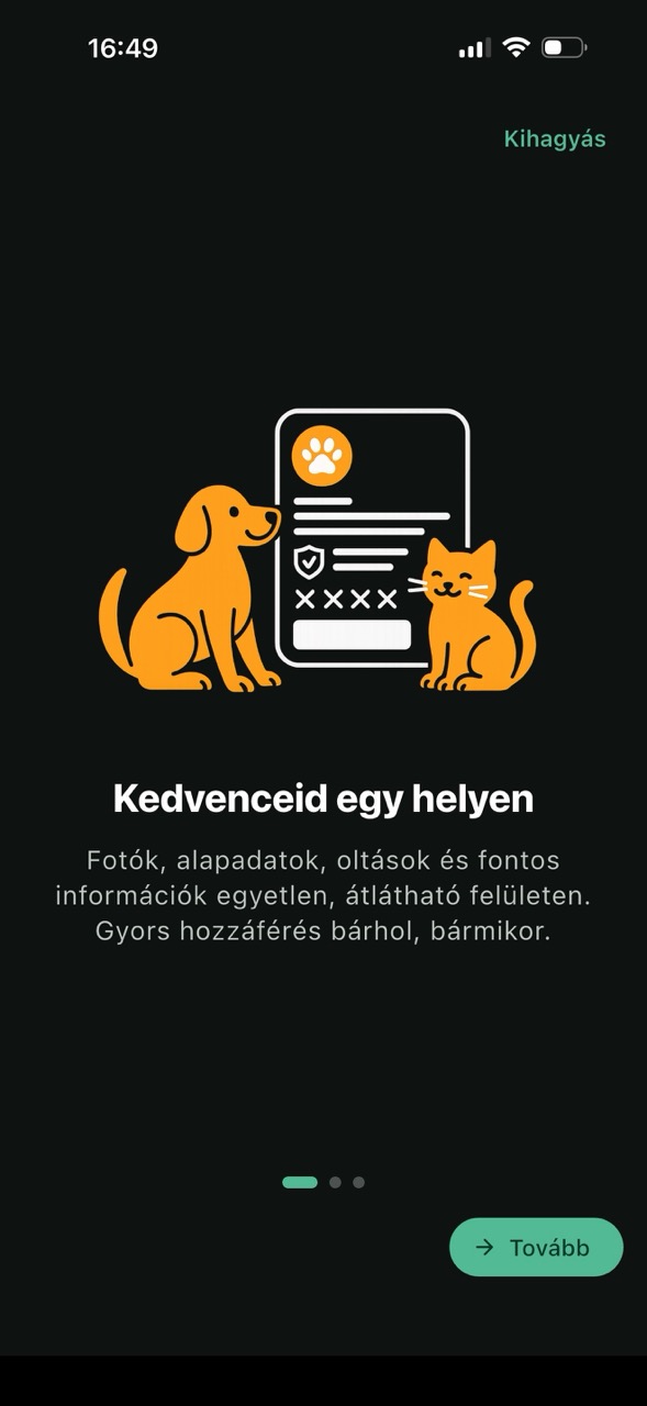 Belépés indítása