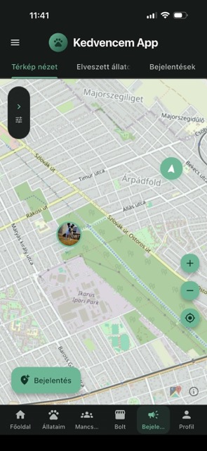 Elveszett mód megosztás